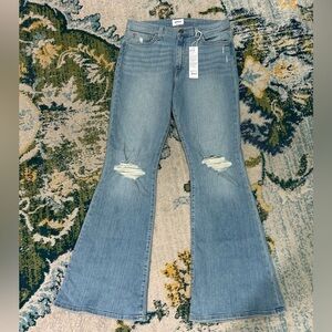 NEW $215 Hudson size 30 Heidi high rise flare Nadia distressed jeans